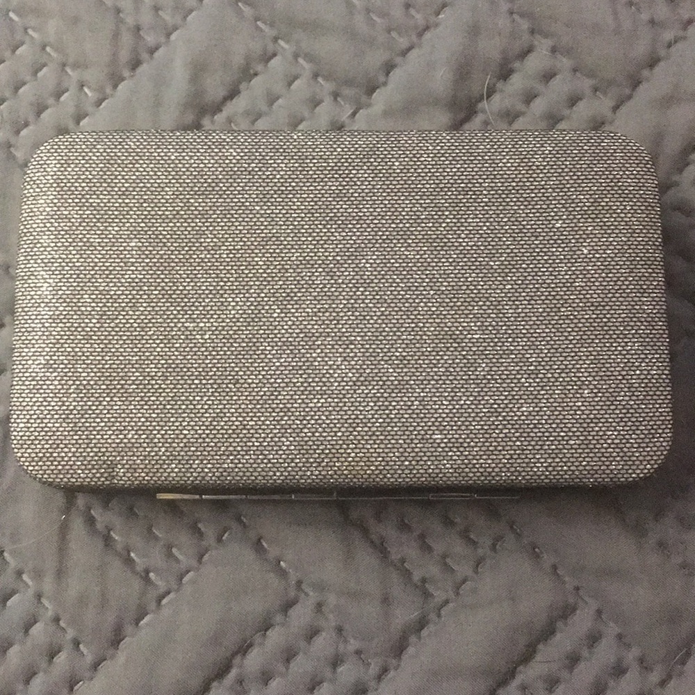 Shimmery Silver Phone Wallet